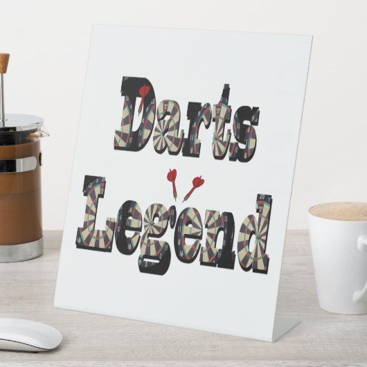 Format Darts Legend Picture Logo, Sockelschild (In Situ)