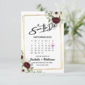 Formatierung des Kalenders mit grüner Geometrie sp Begleitkarte (Stehend Vorderseite)