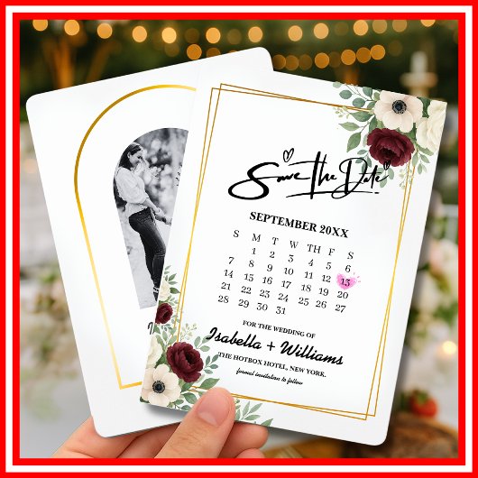 Formatierung des Kalenders mit grüner Geometrie sp Begleitkarte