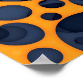 Formatierung eines Abstrakten, schlanken Lavas-Mus Poster (Ecke)