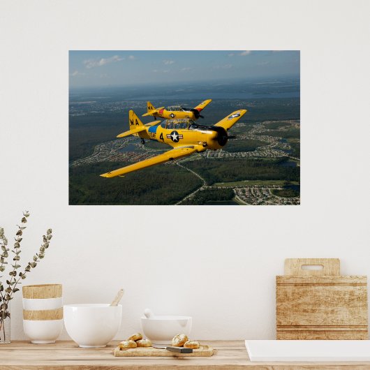 Formation Flying T6 Style Poster (Küche)