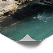 Formationen von Horseshoe Bay Rock, Bermuda Poster (Ecke)
