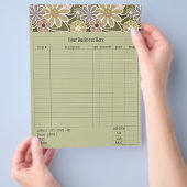 Formblatt Fun Florals Bestellung Flyer (Hand)