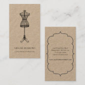 Formblatt für das Sewing Alterungs-Business Visitenkarte (Vorne/Hinten)