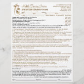 Formblatt für die Befreiung von der Haftung von Sp Flyer (Vorne)