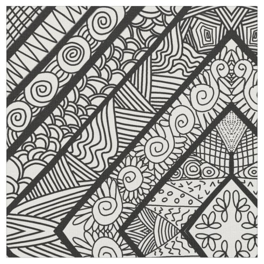 FORMBLATT SCHWARZ UND WEISS STOFF (Nahaufnahme)