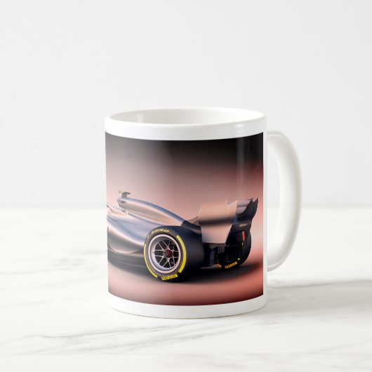 Formel1-Rennwagen Kaffeetasse (VorderseiteRechts)