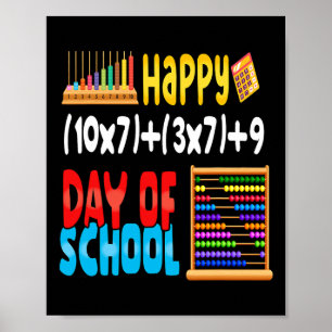 Formel 100 Schultage für Lehrer Poster