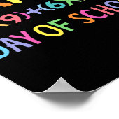 Formel 100 Tage Schulspass Lehrer 100. Poster (Ecke)