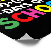 Formel 100 Tage Schulspass Lehrer 100. Poster (Ecke)