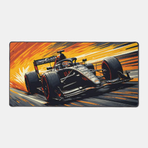 Formel-1-Rennwagen Dynamische Geschwindigkeit Schreibtischunterlage
