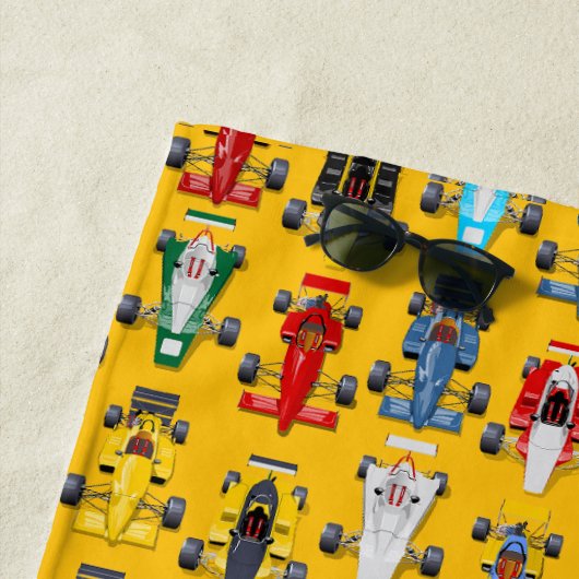 Formel-1-Rennwagen Strandtuch (Beispiel)