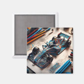Formel-1-Wagen Magnet (Vorderseite/Rückseite)