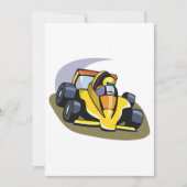 Formel-5-Rennwagen Einladung (Vorderseite)