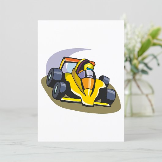 Formel-5-Rennwagen Einladung