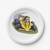 Formel-5-Teller für Automobil-Papier Pappteller (Vorderseite)