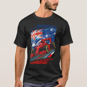 Formel Australien Rennstrecke Auto Karte Grand Pri T-Shirt