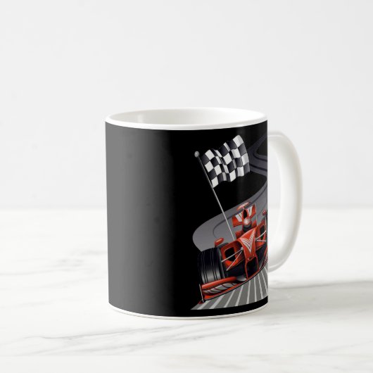 Formel Auto für Rennfan Mechanischer Sport Kaffeetasse (VorderseiteRechts)