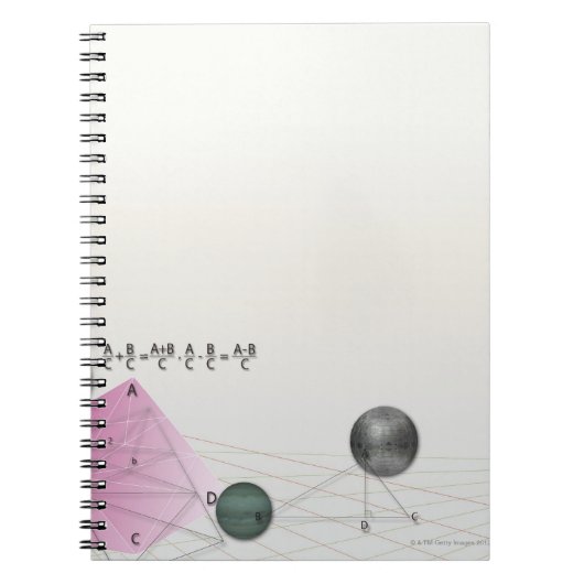 Formel, Diagramm, Mathematiksymbole 3 Notizblock (Vorderseite)