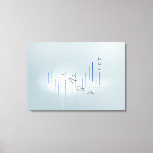 Formel, Diagramm, Mathesymbole 13 Leinwanddruck