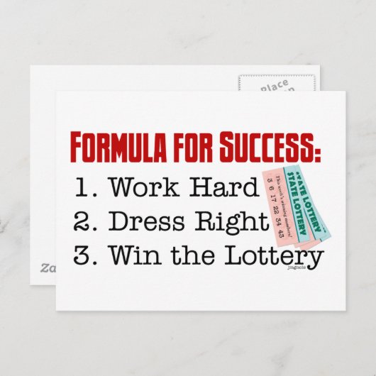 FORMEL FÜR DEN ERFOLG POSTKARTE (Vorne/Hinten)