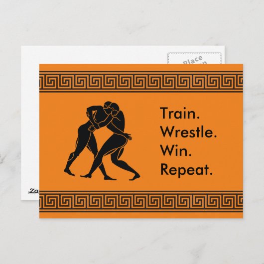 Formel für den griechischen Athlete Sports Wrestli Postkarte (Vorne/Hinten)