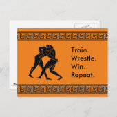 Formel für den griechischen Athlete Sports Wrestli Postkarte (Vorne/Hinten)