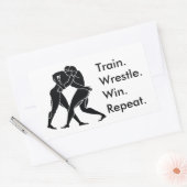 Formel für den griechischen Athlete Sports Wrestli Rechteckiger Aufkleber (Umschlag)