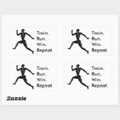 Formel für den griechischen Athleten Rechteckiger Aufkleber (Blatt)