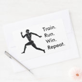 Formel für den griechischen Athleten Rechteckiger Aufkleber (Umschlag)