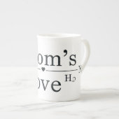 Formel für die Liebe der Mama Porzellantasse (Vorderseite Rechts)