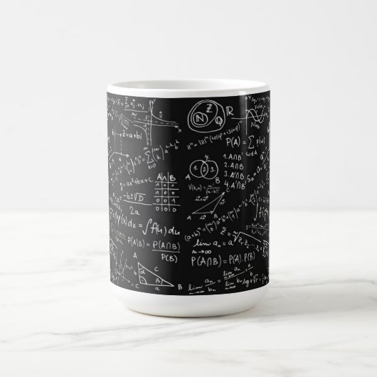 Formel für Schwarz und Weiß Kaffeetasse (Mittel)