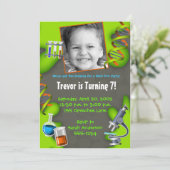 Formel für Spaß - Jungen Einladung (Stehend Vorderseite)