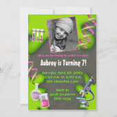 Formel für Spaß - Mädchen Einladung (Vorderseite)