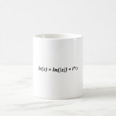 Formel Mathematical ln(z) = ln(|z|) + i*j Kaffeetasse (Mittel)