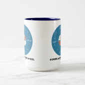 Formel-Power-Rad (Physik-Gleichungen) Zweifarbige Tasse (Mittel)
