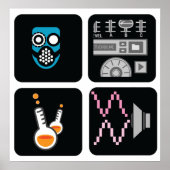 Formel-Projekt quadratisches Set-1 Poster (Vorne)