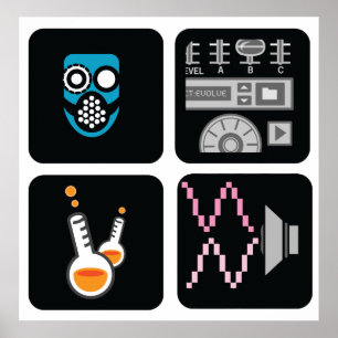 Formel-Projekt quadratisches Set-1 Poster