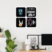 Formel-Projekt quadratisches Set-1 Poster (Heimbüro)