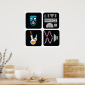 Formel-Projekt quadratisches Set-1 Poster (Küche)