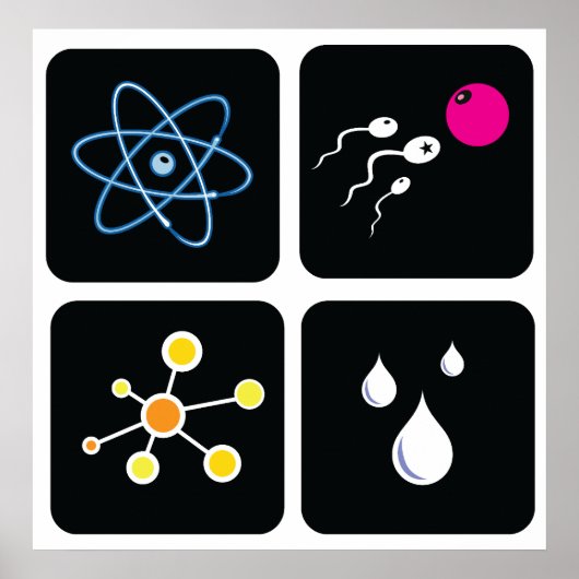 Formel-Projekt quadratisches Set-2 Poster (Vorne)