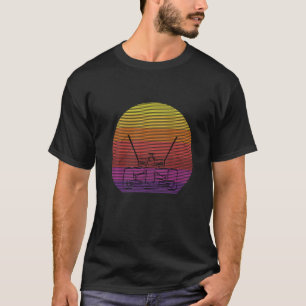 Formel Racing Auto Sunset Retro Racing Treiber Lüf T-Shirt