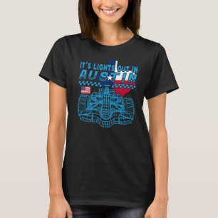 Formel Racing Open Wheel Car Austin Circuit Texas T-Shirt