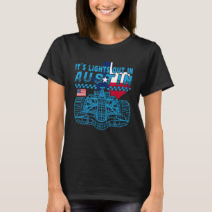Formel Racing Open Wheel Car Austin Circuit Texas T-Shirt