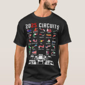 Formel-Rennen 2025 Auto 2025 Formel-Rennen T-Shirt (Vorderseite)