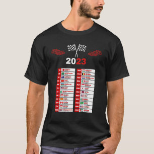Formel-Rennsport-Offene-Räder-Rennwagen-Fan 2023 W T-Shirt