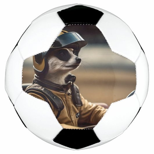 Formel Spaß: Beruflicher Rennfahrer für Meerkat Fußball (Vorderseite)