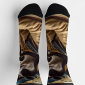 Formel Spaß: Beruflicher Rennfahrer für Meerkat Socken (Oben)