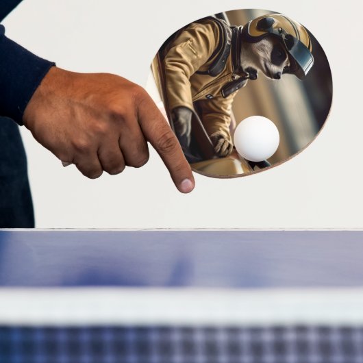 Formel Spaß: Beruflicher Rennfahrer für Meerkat Tischtennis Schläger (InSitu)