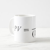 Formel "Zeitwert des Geldes" Kaffeetasse (Vorderseite Links)